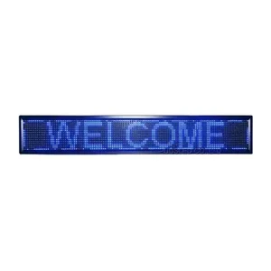 High brightness led scrolling text board blue color advertising led display p10 outdoor electronic led message sign