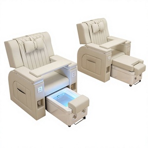 Sillón de salón de belleza para pestañas y uñas, sillón de spa para pies con masaje eléctrico, sillón reclinable para tatuaje de cejas, sofá de masaje para pies. - Product Image 1