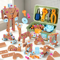 Jeu de blocs de construction éducatifs pour enfants : Puzzle de démontage et d'assemblage de vis à visser, boîte à outils, jouet d'éveil pour garçons