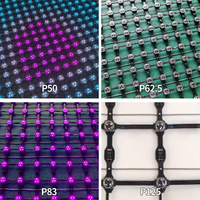 Écran LED flexible en maille pour extérieur IP67 avec SDK personnalisable pour affichage publicitaire, pas de pixel P100