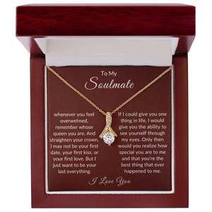 Collier classique My Soulmate avec carte personnalisée - Pendentif en cristal de cuivre, bijou romantique, cadeau pour la Saint-Valentin, la fête des mères, UIONEN - Product Image 6