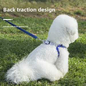 Harnais de chien réfléchissant sportif, respirant en polyester, réglable, anti-traction, pour la promenade, pour chiens de petite et moyenne taille - Product Image 6