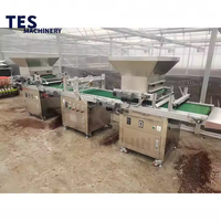 Machine de semis automatique pour plateaux de semis de poivrons et de légumes, ligne de remplissage rapide de plateaux, machine de semis pour pépinières agricoles et plateaux de semis