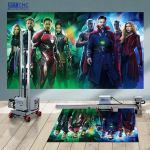 Tường bức tranh tường máy xách tay tự động di chuyển bằng bánh xe 3D dọc tường máy sơn tường máy in - Product Image 6