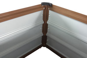 3x1.6 Rectangulaire exterieur en acier galvanise lit de jardin sureleve pour les herbes fleurs légumineuses - Product Image 6