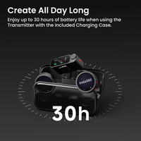 Micrófono Insta360 Mic Pro Line con Clip para Cuello y Pantalla de Tinta