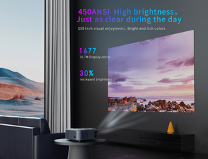 Muzee Thông Minh Đa Phương Tiện <span class=keywords><strong>Android</strong></span> 11 <span class=keywords><strong>Mini</strong></span> Chiếu 1080P LED LCD 4K Video Hifi Âm Thanh Ngắn Ném Di Động Rạp Hát Tại Nhà Máy Chiếu - Product Image 3