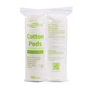 Almohadillas desmaquillantes ecológicas sin pelusa desechables, almohadillas redondas no tejidas Spunlace de rayón 100%, almohadilla de algodón - Product Image 1