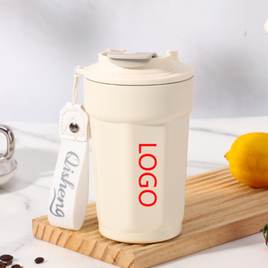 2024 nuevo estilo 450mL forma de diamante octogonal vaso de café 316 Acero inoxidable termo aislado al vacío taza escuela trasera