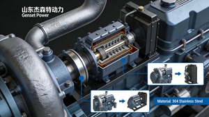 Generatore di Elettricità a Biogas Senza Spazzole con Sistema di Raffreddamento ad Aria, Gamma di Potenza 100kW 200KW 300KW 500KW 700KW 800KW 1MW, 220-480V - Product Image 6