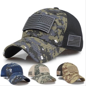 (모든 Colorsi 재고) 2020011242 위장 미국 패치 메쉬 야구 모자 미국 국기 모자 조정 가능 - Product Image 1