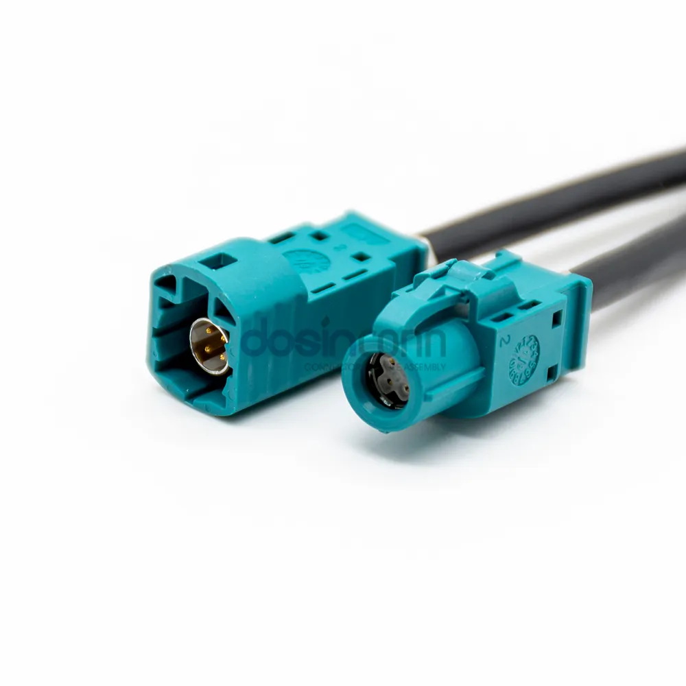 HSD Cable Fakra Z 4 Pin Connector HSD 4P Z coded Male to HSD 4P Z Coded Female Extension Cable