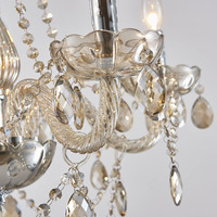 Lustre de plafond en acrylique transparent à LED, alimenté par courant alternatif, luxe, décoration d'événements de mariage, bricolage, lumières suspendues pour salle