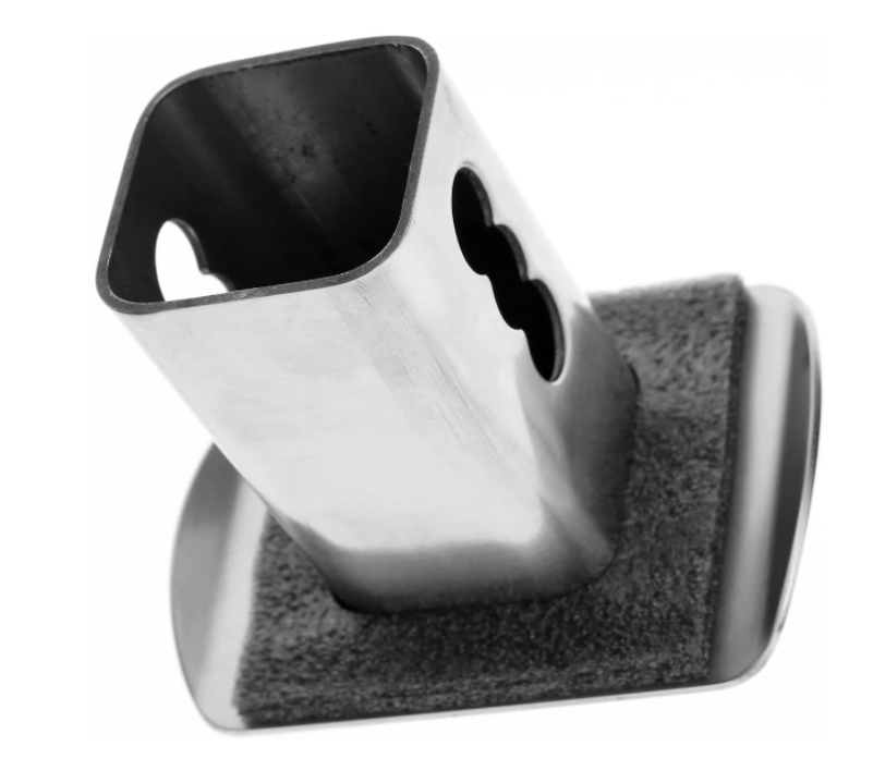 Полированная нержавеющая сталь пустой прицеп металла сцепного устройства трубка Крышка подходит 2 "приемниками (хром)