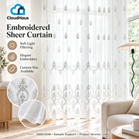 Voilages blancs à bordure perlée, petite série, doux et aériens, sur mesure pour portes cintrées modernes, décoration intérieure