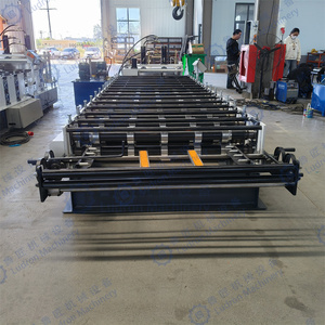 เครื่องขึ้นรูปแผงประตูเหล็กอัตโนมัติ เครื่องขึ้นรูปแผงประตูเหล็กสำหรับอุตสาหกรรม เครื่องรีดขึ้นรูปแผงประตูเหล็ก - Product Image 4