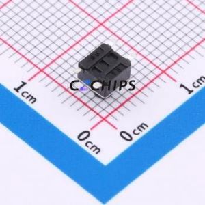 BX-TS-26-45455TT Tactile Switch SMD-4P,4.5x4.5mm Switch Single Pole Single Throw Round Button 2.6N Vertical Mount - Product Image 2