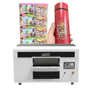 Mới nhanh A3 UV máy in phun hỗ trợ trắng + màu trên bề mặt phẳng trường hợp điện thoại xi lanh chai 3D Emboss kết cấu - Product Image 1
