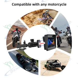 6,86 ''portátil inalámbrico Carplay y Android Auto pantalla táctil motocicleta navegación GPS 720P Cámara Bluetooth 5,0 montaje magnético - Product Image 5