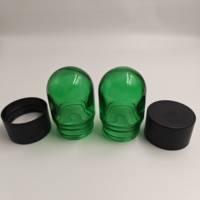 Frasco de Vidrio Transparente de 100 ml con Tapa a Prueba de Niños, Cúpula Redonda, Logotipo Personalizado, Envase de Crema Cosmética al por Mayor, Envase de Vidrio OEM