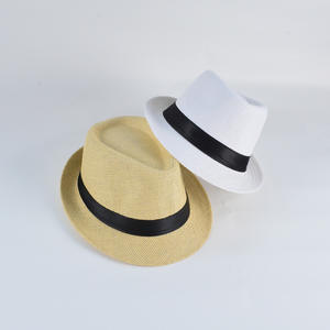 Ruban Chapeau De <span class=keywords><strong>Paille</strong></span> Chapeau De <span class=keywords><strong>Paille</strong></span> Noir Plage En Gros D'été Hommes pour Hommes Floppy Chapeau De <span class=keywords><strong>Paille</strong></span>. plaine Fedora Vie Quotidienne Adultes - Product Image 4