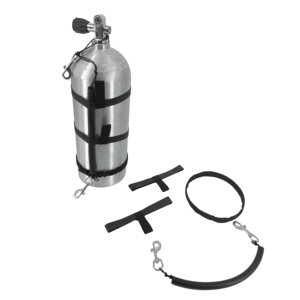 Bouteilles <span class=keywords><strong>de</strong></span> gaz 6L/12L pour la <span class=keywords><strong>plongée</strong></span> technique, fixation latérale en option, 316ss+caoutchouc, pince <span class=keywords><strong>de</strong></span> fixation latérale pour <span class=keywords><strong>bouteille</strong></span> <span class=keywords><strong>de</strong></span> gaz+tube en caoutchouc - Product Image 1