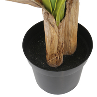 Promotion : Palmier Artificiel en Fibre de Verre à Grandes Feuilles, Résistant à l'Eau et aux UV, Écologique, H90cm, Durable pour la Décoration Intérieure et Extérieure