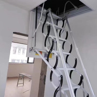 Échelles télescopiques rétractables en acier pour grenier, escaliers pour hôtels, restaurants, commerce de détail, neuves