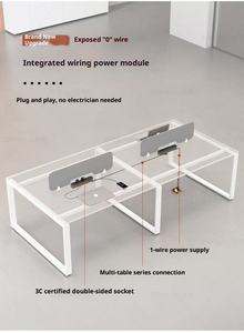 Bureau Bureau Bureau Personnel Bureau Simple Moderne Écran Station Casier Partition <span class=keywords><strong>Employé</strong></span> Bureau D'ordinateur - Product Image 6