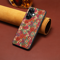 Étui de téléphone sans fil à charge rapide, antichoc, en liège, à motif floral irrégulier pour la série OnePlus 13/12/11/Ace 3/Ace 2