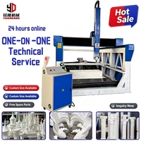 Máquina Router CNC Profesional 1325/1530 de 4 Ejes para Tallado y Grabado de Espuma, para Procesamiento de Esculturas en Espuma