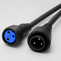 Câble DMX XLR étanche de 2 m (6,6 pieds) avec connecteur d'alimentation pour mariage, fête, événement