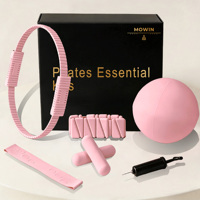 NOUVELLE ARRIVÉE MOWIN Ensemble de Pilates en gros avec bandes de poignet triangulaires à velcro, tapis de yoga et kit d'accessoires de Pilates (MOQ 1PC)