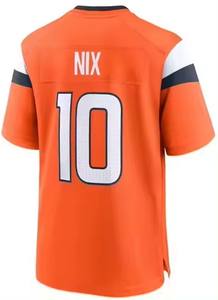 2025ニューシーズン10 Bo Nix <span class=keywords><strong>2</strong></span> Patrick Sultan-II 14 Courtland Sutton 7 John Elway卸売縫製ステッチサッカージャージーシャツ - Product Image 5