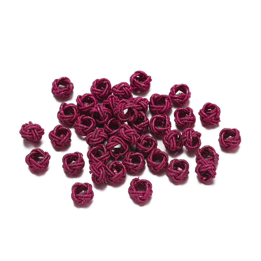 Rose red pineapple knot button