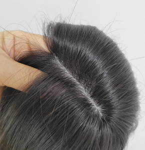 Perruque à clipser en cheveux humains lisses de 12 pouces, noir naturel brun, WIGTS, bonnet léger et respirant de qualité supérieure, livraison rapide - Product Image 2