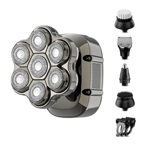 5 in 1 Bald <b>Head</b> Shavers Men Cordless Waterproof Rotary <b>Razor</b> LED Display Barber Beard Nose Hair Trimmer Electric Shaver - Product Image 1