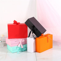 Offre Spéciale Grande boîte cadeau noire avec logo personnalisé Boîte d'emballage en carton Boîte cadeau magnétique de luxe