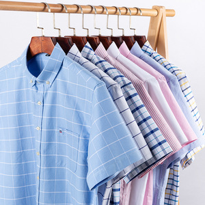 Tops cómodos de talla grande de algodón 100% de alta calidad, <span class=keywords><strong>Camisa</strong></span> lisa de manga corta, <span class=keywords><strong>camisa</strong></span> Formal de trabajo <span class=keywords><strong>con</strong></span> botones para oficina, <span class=keywords><strong>camisa</strong></span> de negocios para hombre - Product Image 2