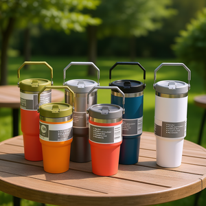 OEM ODM Stainless Steel Tumbler 16oz Sublimation Printable With Straw Lid Modern Minimalist Design For Drinks <b>Party</b> Use - Product Image 2