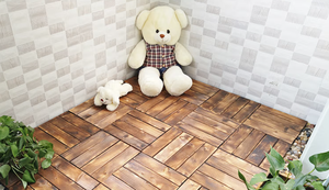 Baldosas de Madera Plástica Compuesta (WPC) de Alta Calidad, Resistentes a los Rayos UV, Diseño Nuevo, Baldosas de Encaje para Terraza - Product Image 3