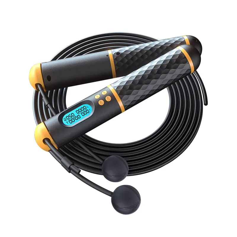 Custom Logo Professional Weight Loss Smart Skipping Jump Rope Counter Speed Digital Skip Rope Adjustable Cordless Skipping Rope