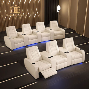 Meubles de cinéma maison modernes, cinéma, trois fonctions électriques de mémoire, siège de salle vidéo, meubles de cinéma avec canapé - Product Image 1