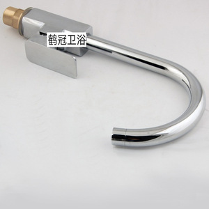 Grifo de cocina Crane Crown Copper, monomando, montado en el encimera, con rotación de 360 grados, para fregadero de verduras - Product Image 2