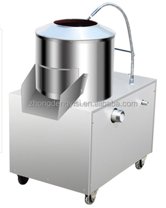 Machine à nettoyer et à peler les pommes de terre en acier inoxydable de petite taille pour la maison, machine à peler automatique commerciale pour les patates douces et le gingembre - Product Image 4