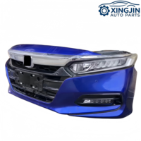 Para Honda Civic: Parachoques Completo con Rejilla, Ventilador, Radiador, Faros Antiniebla, Faros LED, Sensor de Asistencia de Estacionamiento y Componentes Delanteros