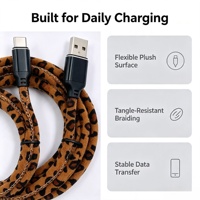 Câble de données USB de type C en nylon tressé haut de gamme, chargeur rapide Super 2A pour téléphone portable