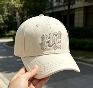 Casquette de baseball brodée personnalisée, casquette en coton beige uni, casquette unisexe à visière incurvée réglable pour un usage quotidien et streetwear - Product Image 6