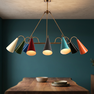 AK laiton 12 supports suspension en métal suspension en multicolore fini grande lumière au meilleur prix pour restaurant et décoration intérieure - Product Image 1
