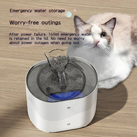 Distributeur automatique de mangeoire pour animaux de compagnie personnalisé OEM fontaine à eau pour chat bol électronique en acier matière plastique Source d'alimentation-Charge
